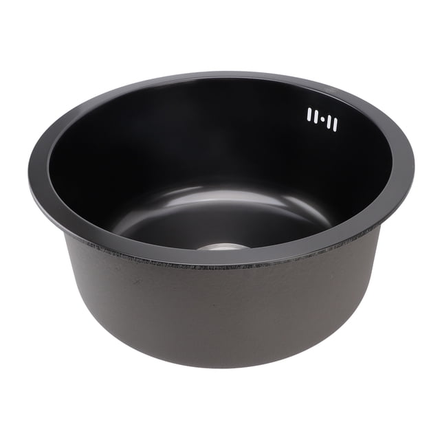 Single Bowl Kitchen Sink, Stainless Steel Undermount Small Kitchen Sink Nano Black for Bar
