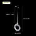 thumbnail image 2 of Uxcell 2000Pcs Round Hook Fasteners 1.38" Transparent Standard Tagging Gun Refill Barb, 2 of 5