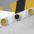 thumbnail image 4 of Manfei Retro Geometric Line Blackout Curtains Set of 2 (52x84 Each),Modern Abstract Art Window Curtains,Gray Black Yellow Curtains and Drapes For Men Women,Ultra Soft Home Decor, 4 of 6