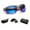 Grey Frame Revo Blue Lenses, variant on JUST GO Men's Polarized Lens Sports Sunglasses for Cycling Riding Baseball Running Golf, Silver, Grey