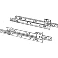 thumbnail image 3 of Knape & Vogt 1300P ZC 14 Drawer Slide, 75 lb, 14 in L Rail, 1/2 in W Rail, Steel, Zinc, 3 of 3