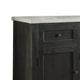 thumbnail image 2 of ACME Nolan Server in White Marble and Salvage Dark Oak, 2 of 6
