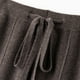 thumbnail image 5 of Pantalones rectos de lana con pierna ancha para mujer - Cintura alta, drapeados y largos hasta el suelo, 5 of 7