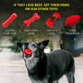 thumbnail image 4 of CHUANK Squeaky Dog Toy Chew Ball  All-Natural Beef Scent  Medium/Large  Red, 4 of 7