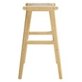 thumbnail image 4 of Bar Stool Chair Barstool, Set of 2, Natural, Wood, Pub Cafe Bistro Dining Kitchen Hospitality Restaurant, Modern Contemporary HB36087, 4 of 10