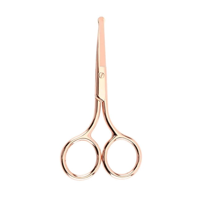 MesaSe 2Pcs Nose Hair Scissors Precision Beard Scissors for Men Multi-Use Hair Cutting Shears for Grooming Nose Hair Scissors for Eyebrow & Cuticle Detailing