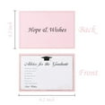 thumbnail image 3 of 50 Pack Graduation Advice Cards for Guests, Double-Sided Printed Paper for Wishes and Messages, Party Favor Activity for High School College Grad, 3 of 3