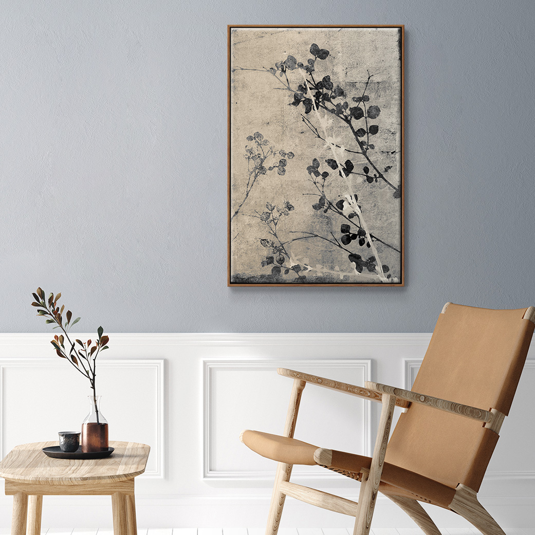 Boundless V Framed Premium Gallery Wrapped Canvas - Ready to Hang - 25 x 37 - Walnut Floating Frame