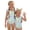 #A09-Blue, variant on Baby Girl Swimsuit Pineapple Graphic One Piece Swimsuits for Little Girls Ruffled Stretchy Girls Bathing Suit