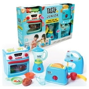 Tasty Junior: Pretend play 4-in-1 Chef Cooking Playset W/ Oven, Toaster, Blender, Mixer -  Boys & Girls 3+