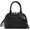 Black, variant on Zip Around Dome Patent Leather Satchel Mini Top Handle Tote Bag Shell Shape Purse Handbags
