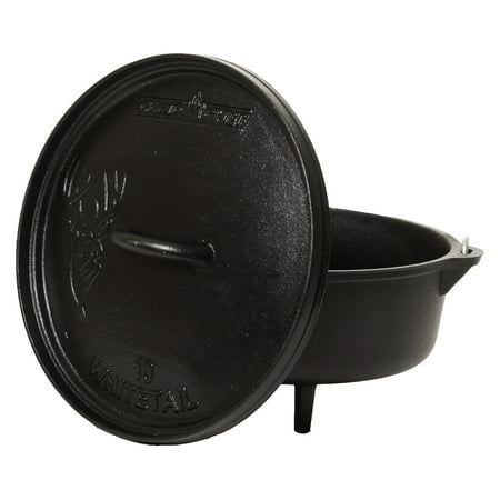 UPC: 0033246208060 | Camp Chef Classic 10 Seasoned Cast Iron Dutch Oven SDO10 4 quart