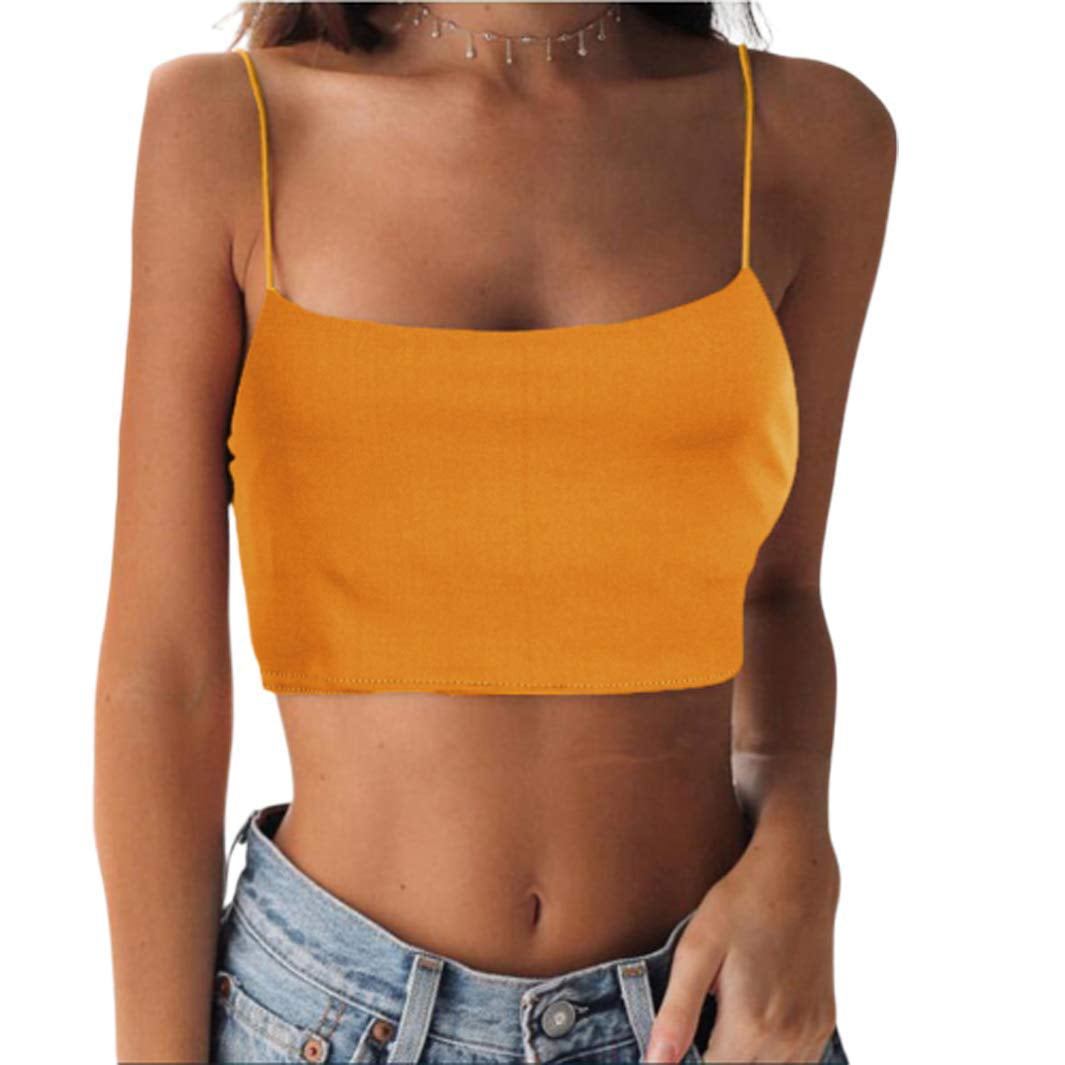 6 Colors Bustier Tube Crop Top Bodycon Tank Tops Wrapped Chest Sling Vest Bra