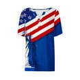thumbnail image 4 of VerPetridure Patriotic Shirts for Women American Flag Shirt 4th of July Short Sleeve V-Neck Graphic Tee USA Star Stripes Tops, 4 of 5