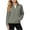 Gray, variant on Casual Soft Fleece Outer Jackets Solid Base Stand Collar Full Zip Dual Pocket Long Sleeve Everyday Commuter Tops, Size (S-XXL)