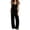 Black, variant on Enjoytime 2 Piece Lounge Set Women Sleeveless V Neck Tank Tops Wide Leg Pants Matching Sets Summer Plus Size Casual Travel Outfits