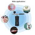thumbnail image 6 of Portable Air Compressor Kit for Airbrush Painting, Nail Art, and Tattoos - Smallzonex Airbrush Spray, 6 of 14