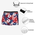 thumbnail image 3 of Kdxio Men's Boxer Briefs with American Stars2 Print - Comfortable and Breathable Underwear for Everyday Wear, 3 of 5