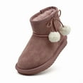 thumbnail image 3 of Kids Winter Snow Boots, Girls Boys Comfy Faux Fur Lined Short Boots Slip On Furry Outdoor Warm Ankle Boot, 3 of 7