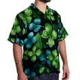 thumbnail image 2 of Saint Patrick's Day Men's Short Sleeve Shirts, Casual, Printed, Button Down, Beach Shirt - Spread Collar Tops for Summer Beach Fun, 2 of 6