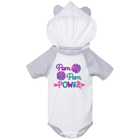 

Inktastic Pom Pom Power- cheerleader Gift Baby Boy or Baby Girl Bodysuit