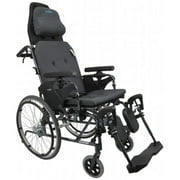 Karman Healthcare MVP502-20W Premium Reclining Wheelchair-Diamond Black