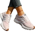 thumbnail image 4 of EKVAHL Chunky Sneakers for Women, Anti‑Slip Casual Tennis Shoes,Foam Insole Stable Daily Street Walking Sneakers Pink, 4 of 6