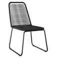 thumbnail image 3 of vidaXL 7 Piece Garden Dining Set Black, 3 of 5