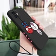 thumbnail image 1 of Funda de silicona con correa de mano para iPhone, carcasa de Spiderman, Hello Kitty, 14, 13, 12, 11 Pro Max, Mini, X, XR, XS MAX, SE20, 8, 7 Plus Fivean LED, 1 of 2