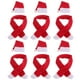 thumbnail image 1 of EeaseMX Juego de 6 fundas para botellas de vino con gorro y bufanda de Navidad, bonitas botellas rojas, decoración de mesa de cena de Nochebuena para el hogar, hotel, fiesta (sombrero, bufanda), 1 of 7