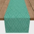 thumbnail image 3 of Creative Products Tribal Diamond Teal 16x90 Poly Twill Table Runner, 3 of 3