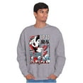 thumbnail image 5 of The Smurfs Kanji Up To No Good Men's Crewneck Sweatshirt Brisco Brands M, 5 of 6