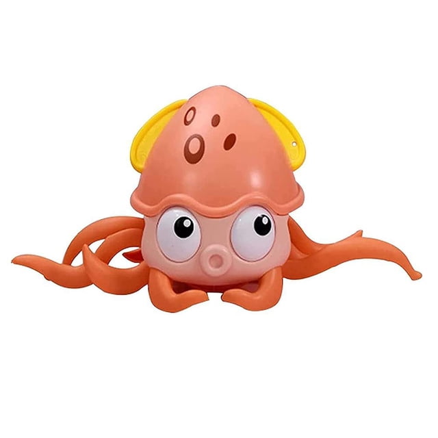 Pulpo Que Camina Para Niños, Pulpo Que Se Arrastra, Juguete De Baño Flotante Con Cuerda, Pulpo Anfibio Para Caminar, Regalo De Baño Interactivo Eigraketly FN006593-02