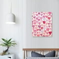 thumbnail image 3 of Jiayy  Pink Preppy Poster Canvas wall art Print Graffiti Hearts Wall Decor Happy Painting XO posters Picture Girly art College dorm Girls Gifts for Girls Room Bedroom, 3 of 4