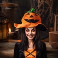 thumbnail image 7 of ZsaeSM Halloween Pumpkin Hat for Women Funny Novelty Cute Hat with Wide Brim Performance Cosplay Cap for Trick or Treat Party, 7 of 7