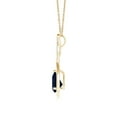 thumbnail image 2 of ANGARA Natural Twisted Infinity 1.15 ct Blue Sapphire Drop Pendant in 14K Yellow Gold for Women (Size-8x6mm) | Anniversary, Jewelry Gift for Women | Natural Blue Sapphire Necklace, 2 of 7