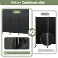 thumbnail image 4 of Jaxpety 2-Pack 6ft Room Dividers, Black 3-Panel Folding Privacy Screens, Freestanding for Effortless Space Division in Living Rooms, Bedrooms& Offices, 4 of 8