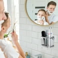 thumbnail image 6 of Luxspire Toothbrush Holders for Bathroom, Stainless Steel Electric Toothbrush Holder Wall Mounted, Shower Toothbrush Toothpaste Holder, Bathroom Organizer Essentials, 2 Slots, Silver, 6 of 9