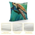 thumbnail image 4 of COMIO  Ocean Theme Sea Creature Beach Turtle Decorative Throw Pillow Case Cover, 4 of 5