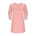 thumbnail image 6 of JGGSPWM Womens Casual Fashion Dresses Flutter Sleeve Formal Dresse Wedding Guest Dresses for Women 2025 Trendy Pink M, 6 of 8