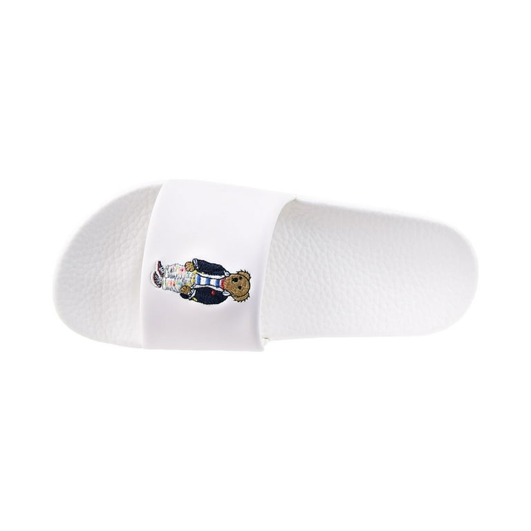 Polo Ralph Lauren Bear Print Men's Slides White 809861591-003