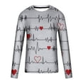 thumbnail image 4 of fartey 2024 Valentine's Day Tops for Men Plus Size Love Heart Print Funny Casual T-shirts Tunic Comfort Long Sleeved Fashion Top Lightweight Round Neck Workout Hipster Shirts, S-5XL, 4 of 5