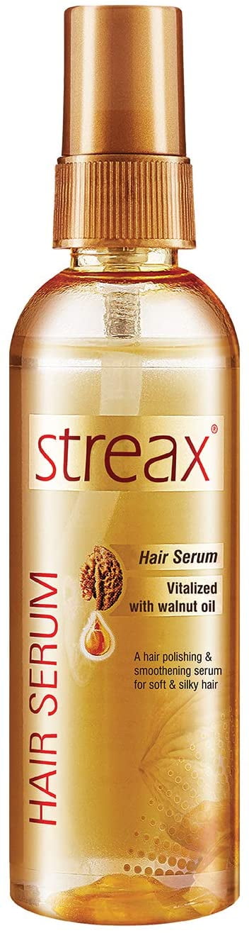 Streax Hair Serum Enriched with Walnut Oil Gives Frizz-free Satin Smooth  Hair 100ml ( Oz) 