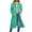 Green, variant on Women’s Long Hooded Zip Up Cardigan Casual Open Front Coat with Drawstring and Pockets Relaxed Fit Outerwear Jacket Green 2XL