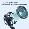 thumbnail image 2 of Fan Air Circulator Dual Head Mini Car Cooler para uso en el hogar del automóvil Negro, 2 of 7