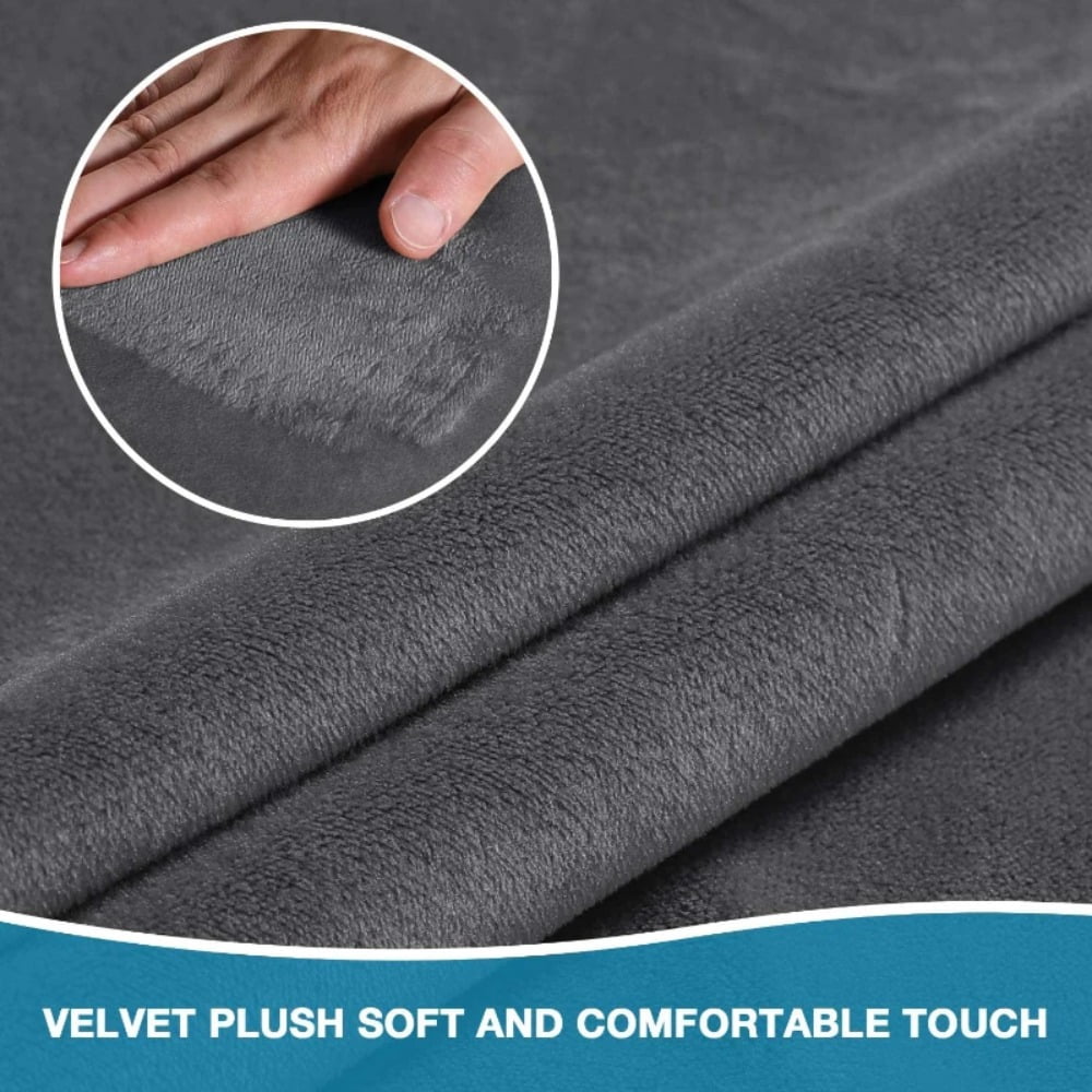 ATJIA Velvet Tub Chair Covers for Armchairs Club Chair Slipcover Wing Back Covers High Stretch Sofa Covers for Living Room