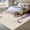 Purple Beige, variant on Round Area Rug 5 Ft, Wisteria Washable Non-Slip Circle Carpet for Living Room/Bedroom, Purple Flowers Butterflies Vintage Spring Low-Profile Runner Mats Collection Rugs for Indoor