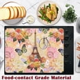 thumbnail image 5 of Vintage Eiffel Tower Stove Top Cover for Electric, Rose Butterfly Glass Ceramic Stove Cover, Heat Resistant Flat Stovetop Protector, Dish Drying Mats for Kitchen, 5 of 7
