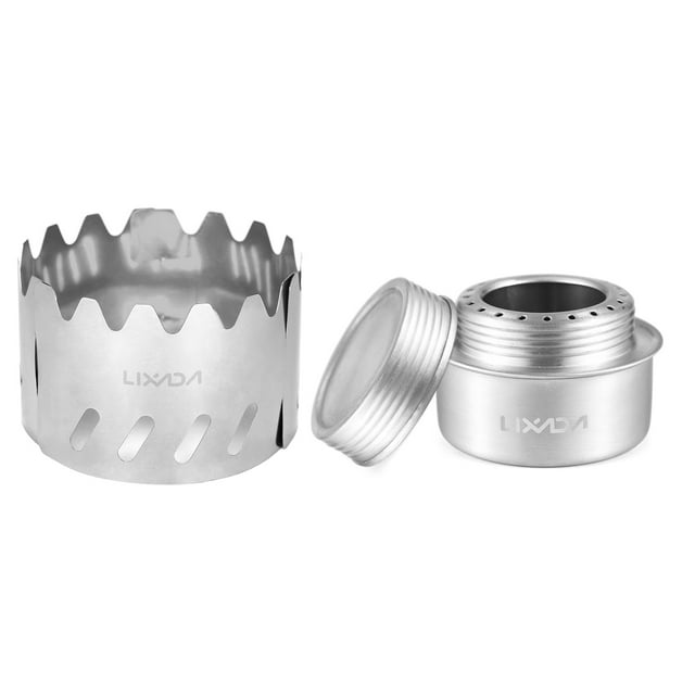 Poêle, Pare-Brise Portable en Acier Inoxydable 100ml avec Poêle 100ml Pare-Brise Portable