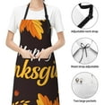 thumbnail image 6 of Picia Happy Thanksgiving 1 Waterproof Apron for Unisex Adult - Adjustable Bib Apron with Pockets, Ideal for Cooking, Gardening, Painting, and Household Chores, 6 of 9